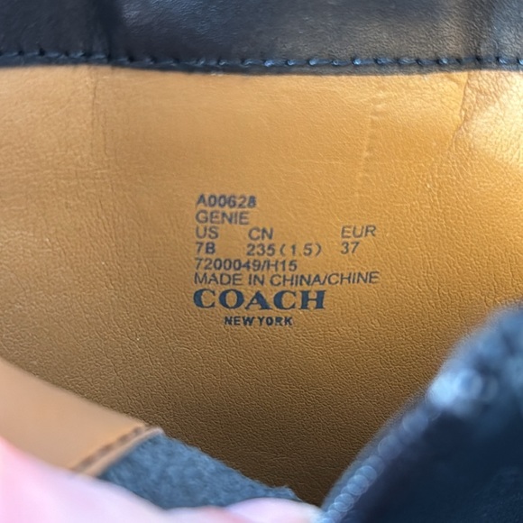 Leather COACH Boots with Buckles - Picture 5 of 6